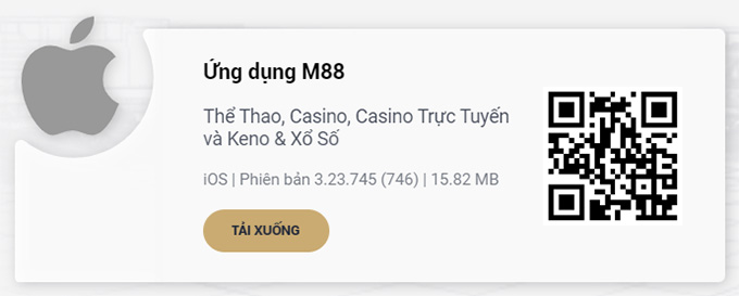 Ứng dụng M88 ios